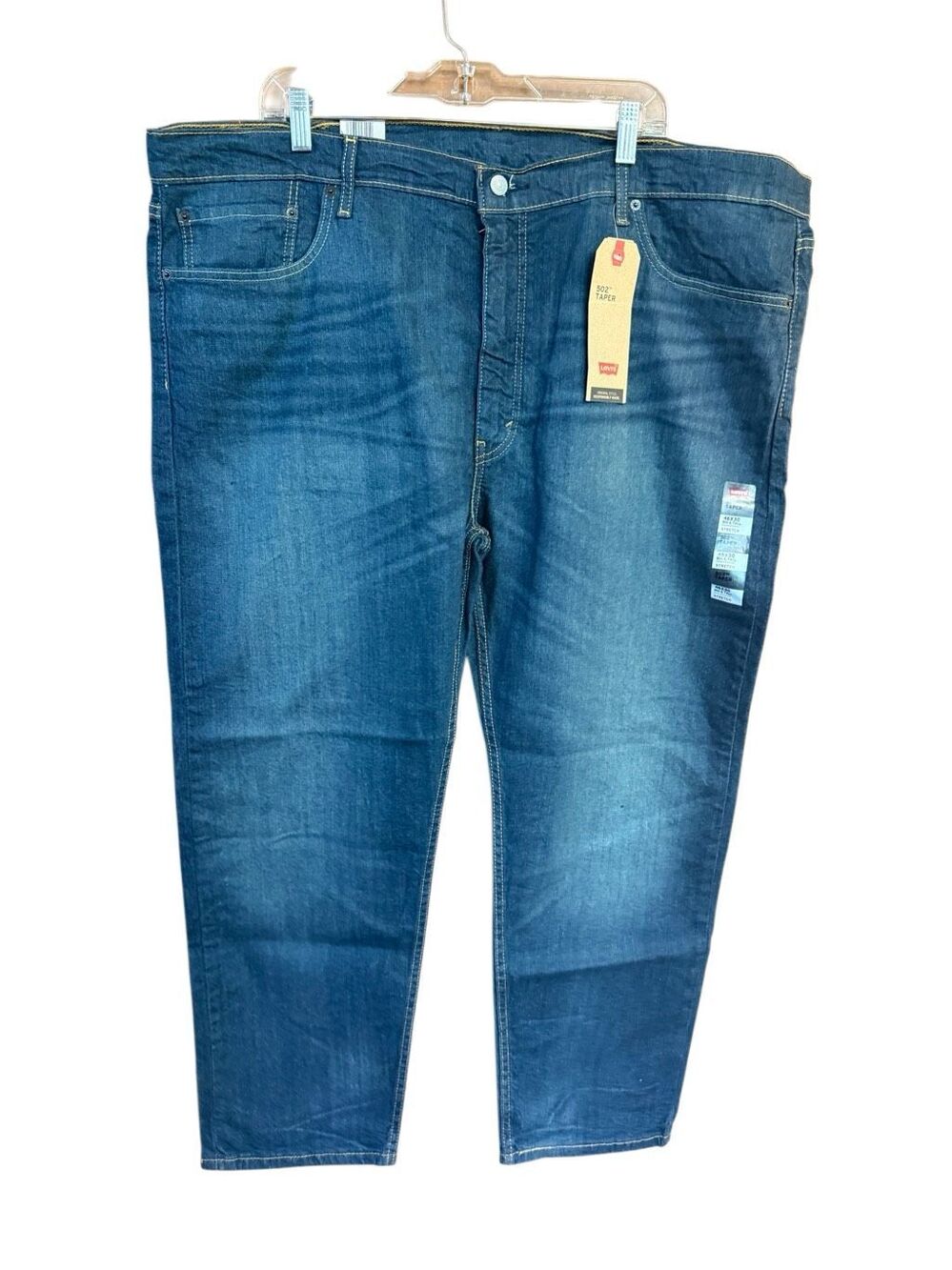 Levi Mens 502 Tapered/Stretch Jeans Sz 46/30 NWT